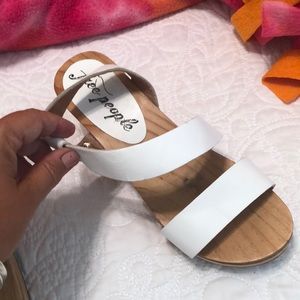 Free People white Sandler’s
